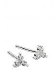 Syster P - Celestia Triple Stone Studs Silver - Needid - ONE SIZE