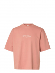 Selected - Slhboxyliam Ss O-Neck Tee Hotel Amour - L&uuml;hikeste varrukatega - XXL