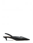 ATP Atelier - Lana Black Shiny Nappa - Kontsaga slingback-kingad - 41