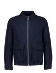 Lindbergh - Flannel Wool Blend Cropped Length Overshirt Jacket - Villased jakid - XXL