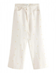 Lindex - Wide Peggy Jeans With Embroidery - Laiad - 34