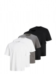 Jack & Jones - Jjhugo Loose Tee Ss Cn 5Pk Mp Noos - L&uuml;hikeste varrukatega - XXL