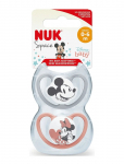 NUK - Space Pacifier Mickey Red/Grey, Size 0-6 Months - Lutid - 0-6MONTHS