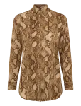 Lauren Ralph Lauren - Relaxed Fit Python-Print Georgette Shirt - Pikkade varrukatega - L