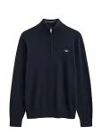 Gant - Cotton Half-Zip Sweater - Poolpika lukuga džemprid - L
