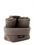 Blomus - Crochet Rope Basket M - 15 X 10 X 9 Cm - Tela - Taupe - Hoiukorvid - L 15CM