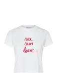 Etam - Yasmin - Pyjama T-Shirt - L&uuml;hikeste varrukatega - S