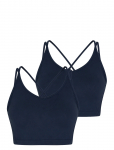 ZEBDIA - Sports Bra W. Slim Strap 2-Pack - Sportrinnahoidjad - K&otilde;ik - XXL