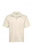 Weekday - Textured Short-Sleeved Resort Shirt - Vabaaja s&auml;rgid - XL