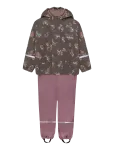 Little B - Pu Set Aop W. Fleece - Vihmariiete komplektid - 116