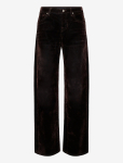 7 For All Mankind - Low Straight Flock Brown - Corduroy Pants - 27 x 35