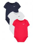 Nike - Nkb 3Pk Swoosh Bodysuit - L&uuml;hikeste varrukatega - 62-68