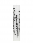 Kunstindustrien - Wax Alter Candles 5 X 25- Black Wild Flowers - Plokkk&uuml;&uuml;nlad - ONE SIZE