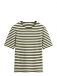 Gant - Slim Striped 1X1 Ribbed Ss T-Shirt - L&uuml;hikeste varrukatega - XL