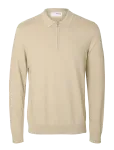 Selected - Slhberg Ls Half Zip Polo Noos - Poolpika lukuga džemprid - XXL