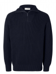 Selected - Slhdry Ls Knit Relaxed Half Zip - Poolpika lukuga džemprid - XL