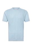 Lindbergh - Knitted S/S O-Neck Tee - L&uuml;hikeste varrukatega - L