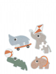 Done By Deer - Jigsaw Puzzle Set Playground Colour Mix - Hariduslikud m&otilde;istatused - GIFT BOX:20X 14.5X 5CM