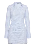 Weekday - Longsleeved Asymmetric Mini Shirt Dress - S&auml;rkkleidid - 36