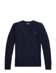 Polo Ralph Lauren - Cable-Knit Wool-Cashmere V-Neck Sweater - Džemprid - L