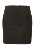Kaffe - Karachel Suede Skirt - L&uuml;hikesed seelikud - 44