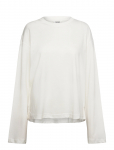 Monki - Long-Sleeved Cotton T-Shirt - Pikkade varrukatega - S