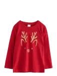 Lindex - Top Ls Reindeer 3D - Pikkade varrukatega T-s&auml;rgid - 98