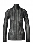 Malina - Zelie Sheer Knitted Turtleneck Top - K&otilde;rge kaelusega - XL