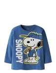 Name It - Nmmdenis Snoopy Ls Nreg Top Box Sky - Pikkade varrukatega T-s&auml;rgid - 92