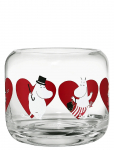 Muurla - Moomin Candle Holder Heart 8Cm - Teek&uuml;&uuml;nlajalad - H8CM