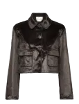 Malina - Seressa Faux Pony Hair Boxy Jacket - Kunstkarusnahk - 42