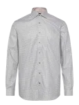 Lindbergh Black - Aop Twill Shirt L/S - Mustriga s&auml;rgid - XL