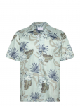Lindbergh - Aop Floral Lyocell Blend Shirt S/S - Vabaaja s&auml;rgid - XXL
