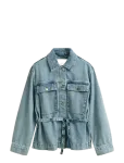 Gant - Denim Jacket With Tie Detail - L&uuml;hikesed teksap&uuml;ksid - XXL