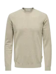 ONLY & SONS - Onsloui Reg 12 Mel Crew Knit Noos - &Uuml;mara kaelusega - XXL