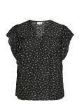 ONLY Carmakoma - Caralberthe S/S V-Neck Top Aop - L&uuml;hikeste varrukatega - 48