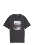 Tom Tailor - Photoprint  T-Shirt - L&uuml;hikeste varrukatega - M