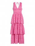 Vila - Visindy V-Neck Sl Flounce Ankle Dress/Dc - Maksikleidid - 44
