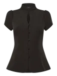 Gina Tricot - Keyhole Top - L&uuml;hikeste varrukatega - M