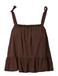 Pieces - Pcjulia Sl Peplum Top Wvn D2D - Varrukateta - XL