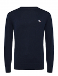 Maison Kitsune - Tricolor Fox Patch Classic R-Neck Jumper - &Uuml;mara kaelusega - L