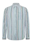 Scotch & Soda - Textured Stripe Regular-Fit Shirt - Vabaaja s&auml;rgid - S