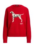 Lauren Ralph Lauren - Intarsia-Knit Dalmatian Cotton Sweater - Džemprid - S