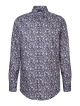 Seidensticker - Business Shirt Regular - Mustriga s&auml;rgid - 40
