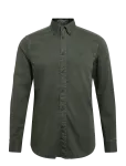 Morris - Washed Twill Stretch Shirt-Slim Fit - Vabaaja s&auml;rgid - S
