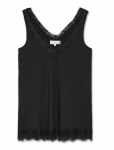 Rosemunde - Rwbillie Sl Lace V-Neck Top - Varrukateta - 46