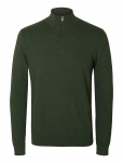 Selected - Slmberg Ls Half Zip Noos - Poolpika lukuga džemprid - XXL