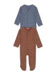 Pippi - Nightsuit W/F -Buttons 2-Pack - Pidžaama kombinesoonid - 50
