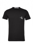 Calvin Klein Jeans - Core Monologo Pocket Slim Tee - L&uuml;hikeste varrukatega - S