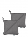 S&ouml;dahl - Grydelapper 20X20 Soft 2 Stk. Grey - Pajakindad - 20X20CM